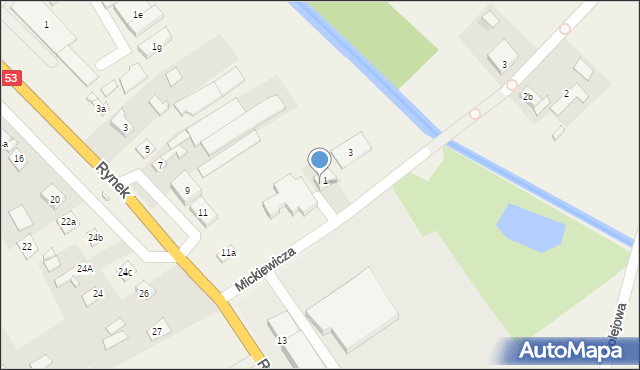 Rozogi, Plac Jana Pawła II, 1A, mapa Rozogi