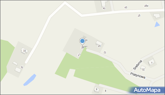 Roztoka, Platynowa, 18, mapa Roztoka