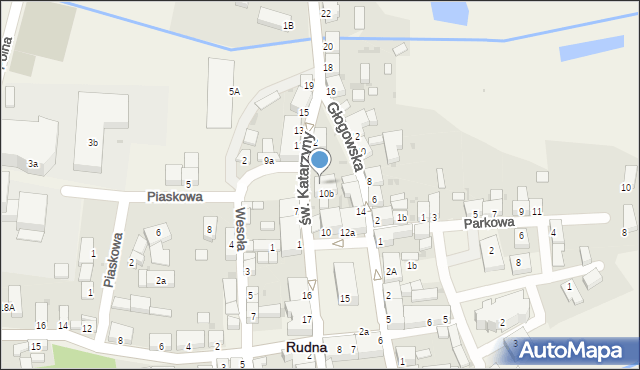 Rudna, Plac Zwycięstwa, 13a, mapa Rudna