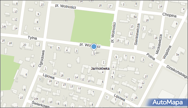 Ryki, Plac Wolności, 1, mapa Ryki