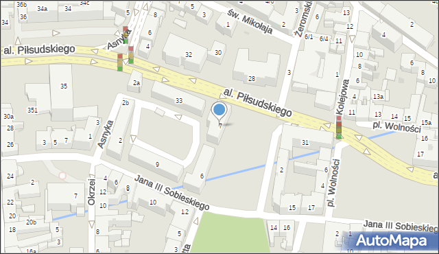 Rzeszów, Plac Ofiar Getta, 7, mapa Rzeszów