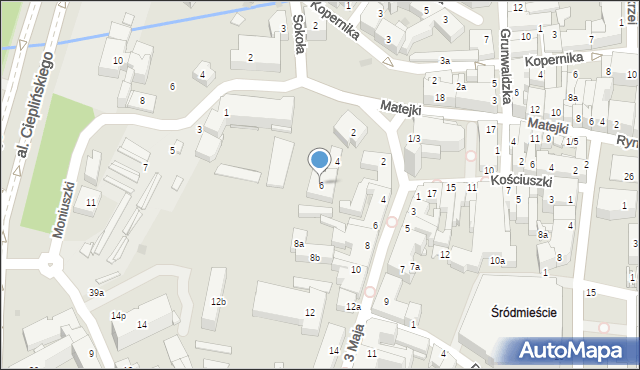 Rzeszów, Plac Farny, 6, mapa Rzeszów