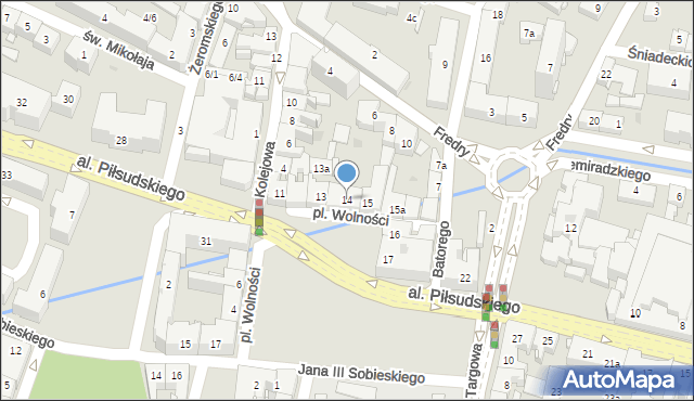 Rzeszów, Plac Wolności, 14, mapa Rzeszów
