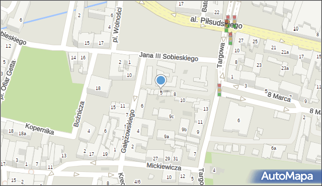 Rzeszów, Plac Wolności, 5, mapa Rzeszów