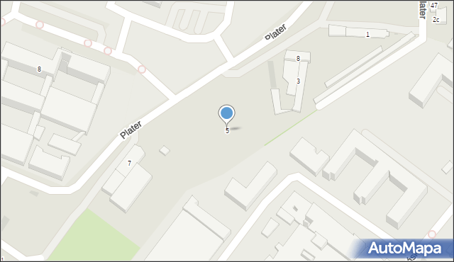 Rzeszów, Plater Emilii, 5, mapa Rzeszów