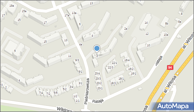 Rzeszów, Pleśniarowicza Jerzego, 2, mapa Rzeszów