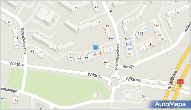 Rzeszów, Pleśniarowicza Jerzego, 5/2, mapa Rzeszów