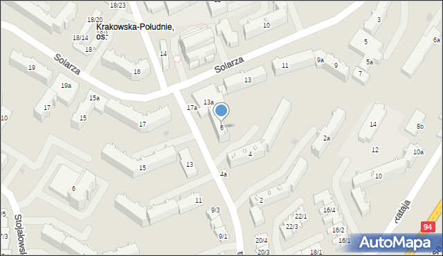 Rzeszów, Pleśniarowicza Jerzego, 6, mapa Rzeszów