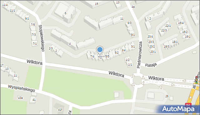 Rzeszów, Pleśniarowicza Jerzego, 7/2, mapa Rzeszów