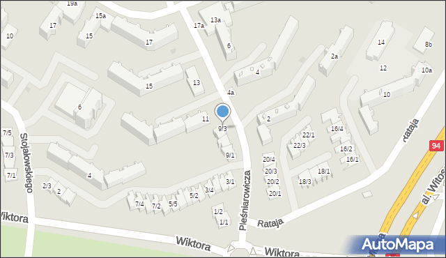 Rzeszów, Pleśniarowicza Jerzego, 9/3, mapa Rzeszów