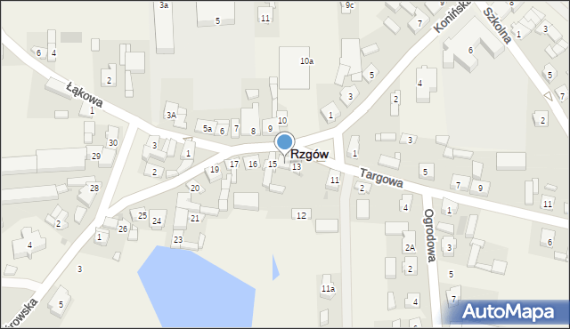 Rzgów, Plac Stuczyńskich, 14, mapa Rzgów