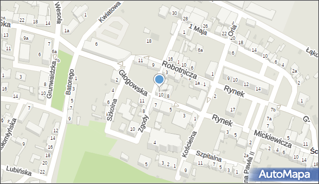 Ścinawa, Plac Kościelny, 5, mapa Ścinawa