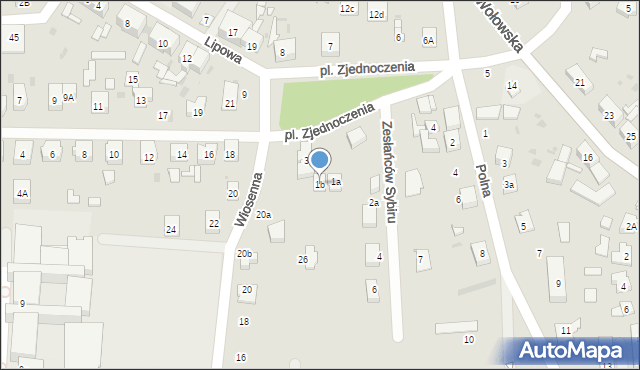 Ścinawa, Plac Zjednoczenia, 1b, mapa Ścinawa
