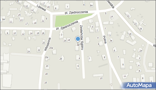 Ścinawa, Plac Zjednoczenia, 2a, mapa Ścinawa