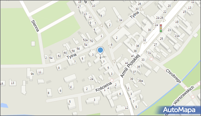Sianów, Plac Pod Lipami, 9, mapa Sianów