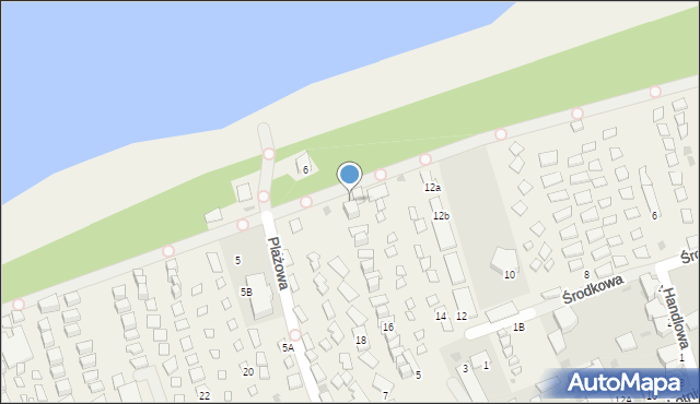 Sianożęty, Plażowa, 10, mapa Sianożęty