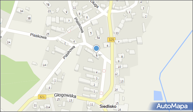 Siedlisko, Plac św. Floriana, 5, mapa Siedlisko