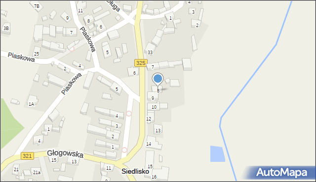 Siedlisko, Plac św. Floriana, 8, mapa Siedlisko