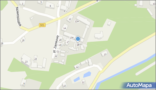 Siedlisko, Plac Zamkowy, 16, mapa Siedlisko