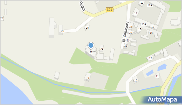 Siedlisko, Plac Zamkowy, 23, mapa Siedlisko