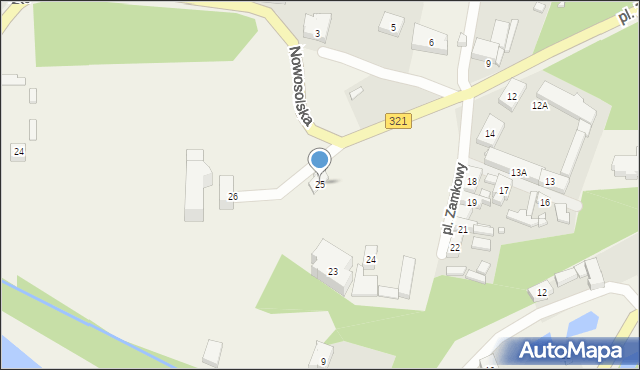 Siedlisko, Plac Zamkowy, 25, mapa Siedlisko