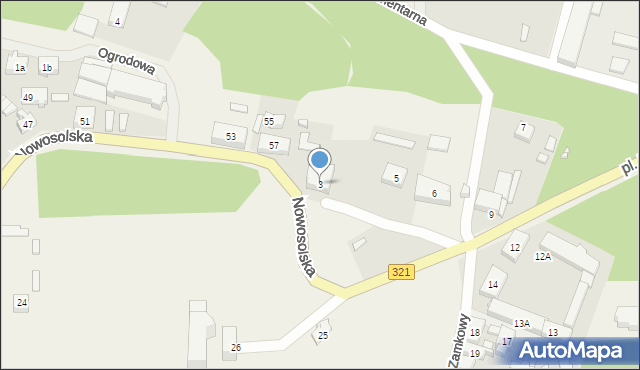 Siedlisko, Plac Zamkowy, 3, mapa Siedlisko