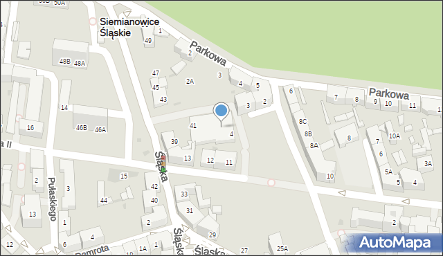 Siemianowice Śląskie, Plac Wolności, 30, mapa Siemianowice Śląskie