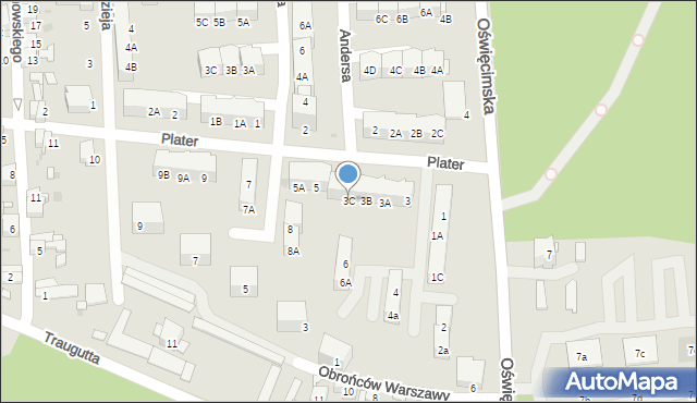 Siemianowice Śląskie, Plater Emilii, 3C, mapa Siemianowice Śląskie
