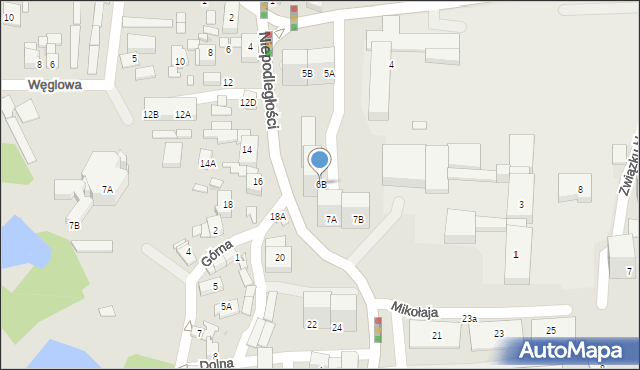 Siemianowice Śląskie, Plac Skrzeka i Wójcika, 6B, mapa Siemianowice Śląskie