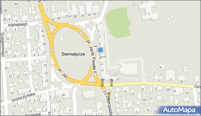 Siemiatycze, Plac Jana Pawła II, 10, mapa Siemiatycze