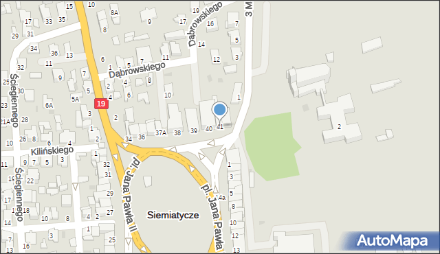 Siemiatycze, Plac Jana Pawła II, 41, mapa Siemiatycze