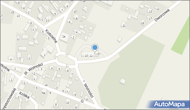 Siemkowice, Plac Wolności, 12, mapa Siemkowice