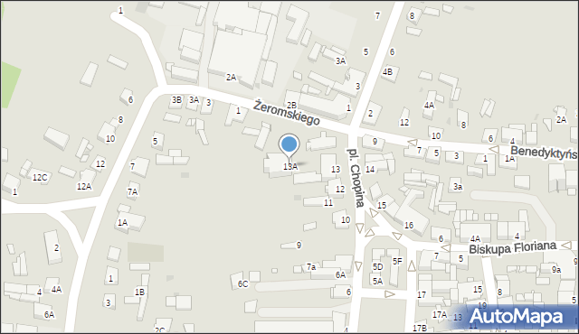 Sierpc, Plac Chopina Fryderyka, 13A, mapa Sierpc