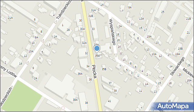 Sierpc, Płocka, 35A, mapa Sierpc