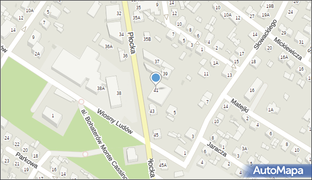 Sierpc, Płocka, 41, mapa Sierpc