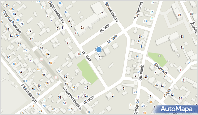 Siewierz, Plac Wojska Polskiego, 5, mapa Siewierz