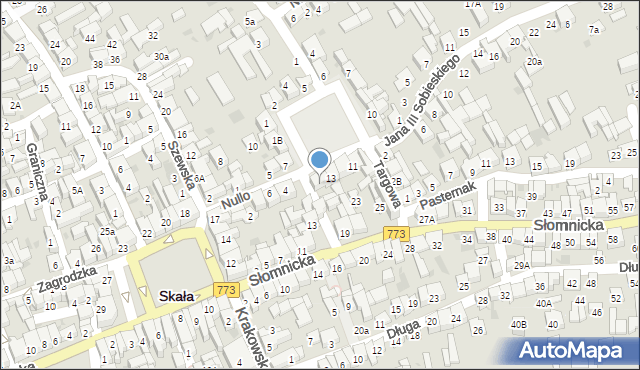 Skała, Plac Konstytucji 3 Maja, 14, mapa Skała