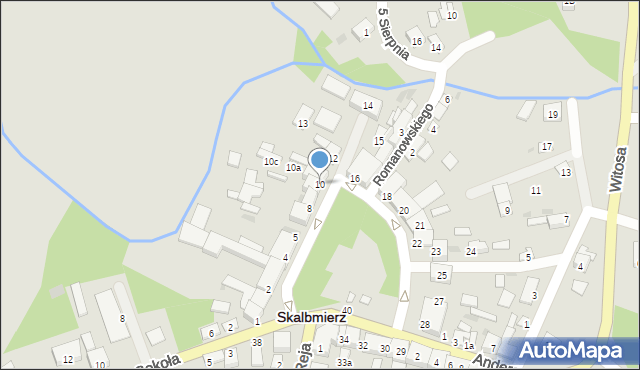 Skalbmierz, Plac Skłodowskiej-Curie Marii, 10, mapa Skalbmierz