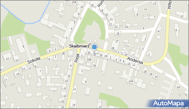 Skalbmierz, Plac Skłodowskiej-Curie Marii, 32, mapa Skalbmierz