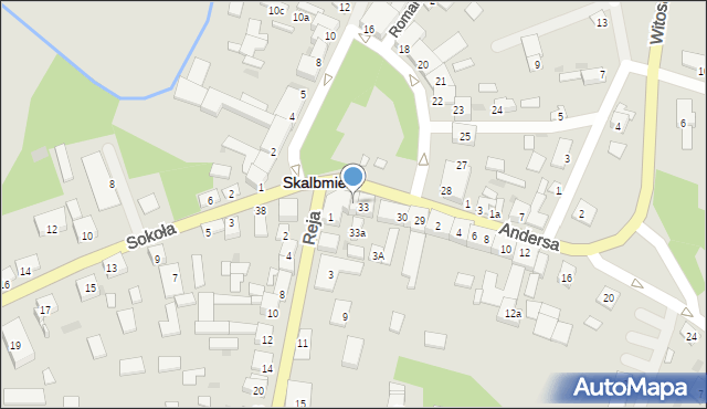 Skalbmierz, Plac Skłodowskiej-Curie Marii, 35, mapa Skalbmierz