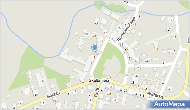 Skalbmierz, Plac Skłodowskiej-Curie Marii, 6, mapa Skalbmierz