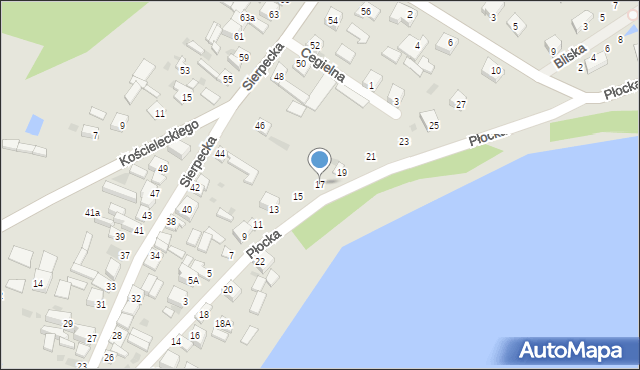 Skępe, Płocka, 17, mapa Skępe