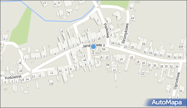 Skoki, Plac Strażacki, 1, mapa Skoki