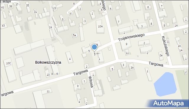 Skomlin, Plac Powstańców Śląskich, 3, mapa Skomlin