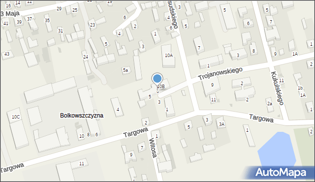 Skomlin, Plac Powstańców Śląskich, 6, mapa Skomlin