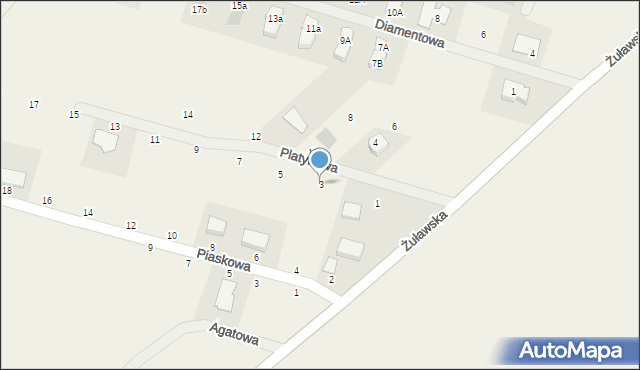 Skowarcz, Platynowa, 3, mapa Skowarcz