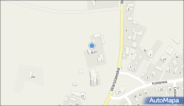 Skrzyńsko, Plac św. Marka, 26, mapa Skrzyńsko