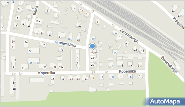 Skwierzyna, Plac Kościuszki Tadeusza, gen., 15, mapa Skwierzyna