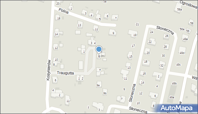 Sławno, Plac Traugutta Romualda, gen., 6, mapa Sławno