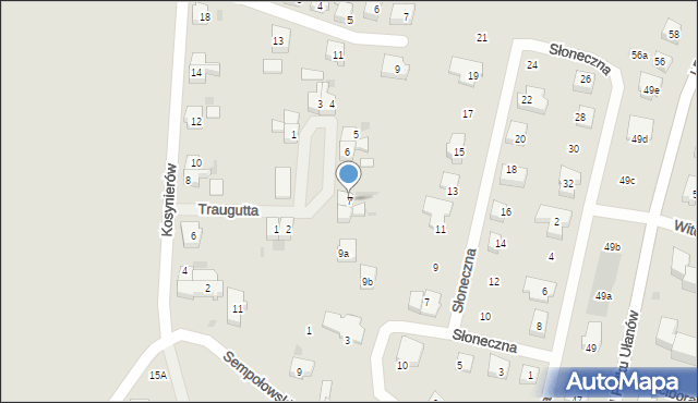 Sławno, Plac Traugutta Romualda, gen., 7, mapa Sławno